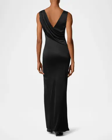 Versace Embellished Silk-Blend Gown | Thumbnail 3 Versace Embellished Silk-Blend Gown | Thumbnail 3