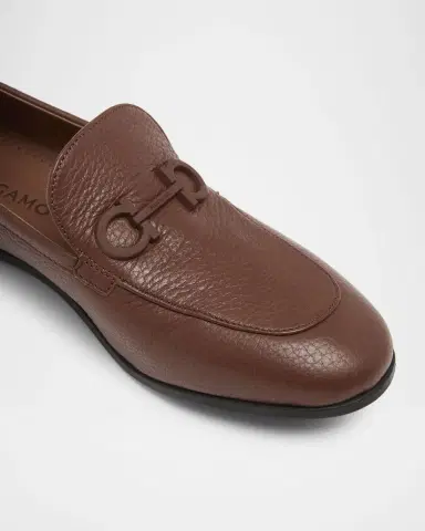 Ferragamo Soldy Hammered Deerskin Leather Loafers | Thumbnail 3 Ferragamo Soldy Hammered Deerskin Leather Loafers | Thumbnail 3