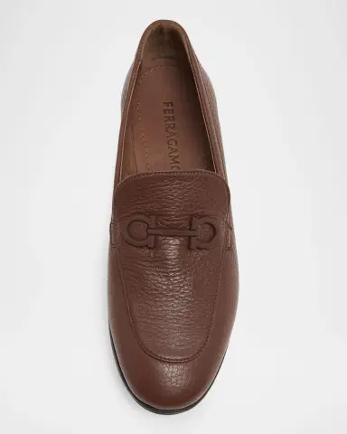 Ferragamo Soldy Hammered Deerskin Leather Loafers | Thumbnail 4 Ferragamo Soldy Hammered Deerskin Leather Loafers | Thumbnail 4