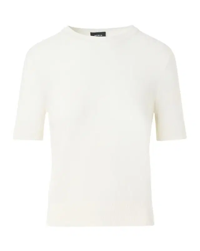 Silk-Cotton Pointelle Knit Short-Sleeve Sweater