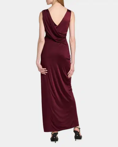 Versace Ruched Jersey Gown | Thumbnail 3