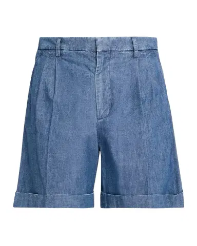 Valentino Garavani Men's Crochet-Trim Denim Shorts | Thumbnail 1 Valentino Garavani Men's Crochet-Trim Denim Shorts | Thumbnail 1