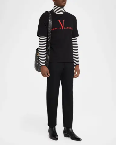 Valentino Garavani Men's Made In Valentino Jersey T-Shirt | Thumbnail 2 Valentino Garavani Men's Made In Valentino Jersey T-Shirt | Thumbnail 2