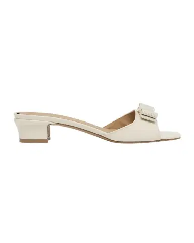 Ferragamo Vanilla Patent Leather Bow Mules | Thumbnail 1 Ferragamo Vanilla Patent Leather Bow Mules | Thumbnail 1
