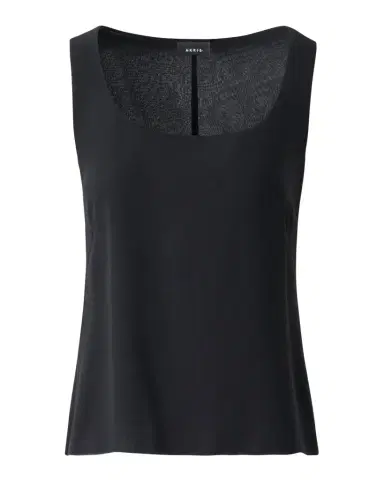 Akris Scoop-Neck Silk Georgette Tank Top | Thumbnail 1 Akris Scoop-Neck Silk Georgette Tank Top | Thumbnail 1