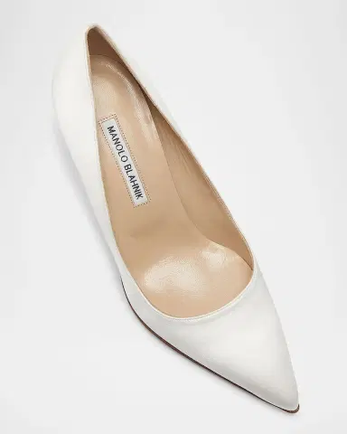 Manolo Blahnik BB 90mm Satin Pumps | Thumbnail 5