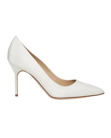 Manolo Blahnik BB 90mm Satin Pumps | Thumbnail 1