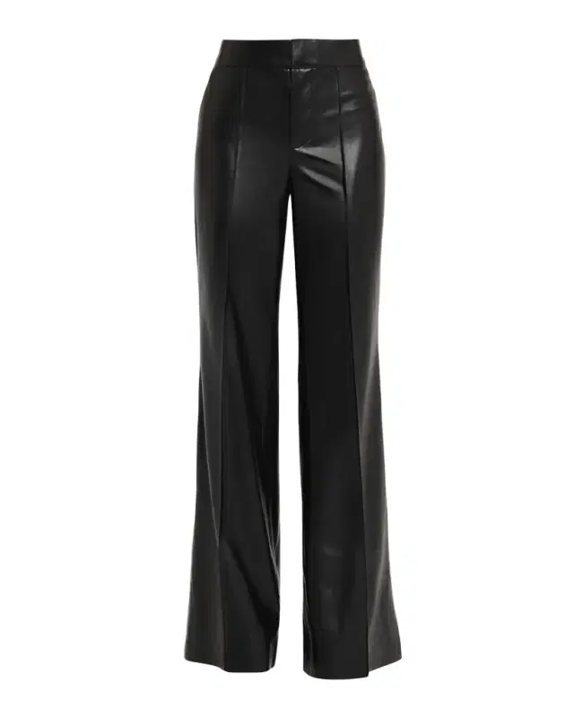 ALICE + OLIVIA Dylan Vegan Leather Wide-Leg Pants