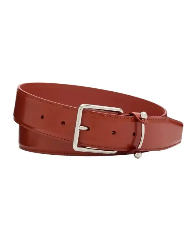 Christian Louboutin Men 's Chambeliss Collar-Pin Smooth Leather Belt
