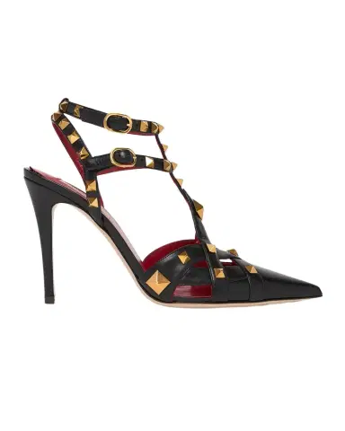 Valentino Garavani 100mm Studdy Leather Pointed-Toe Pumps | Thumbnail 1 Valentino Garavani 100mm Studdy Leather Pointed-Toe Pumps | Thumbnail 1
