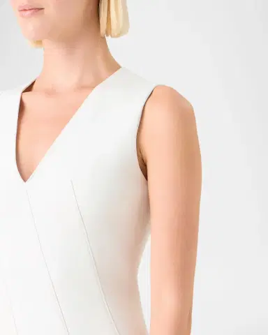 Akris Techno Neoprene Fit-and-Flare Dress | Thumbnail 4