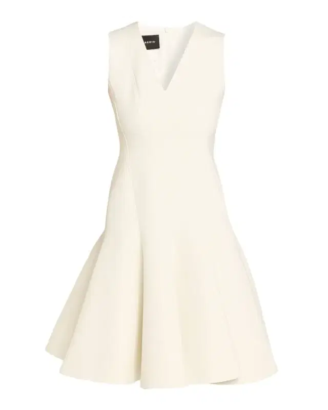 Techno Neoprene Fit-and-Flare Dress