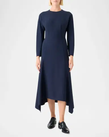Akris Fit-and-Flare Handkerchief Dress | Thumbnail 2
