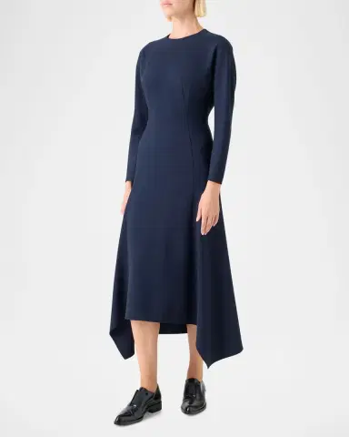 Akris Fit-and-Flare Handkerchief Dress | Thumbnail 4