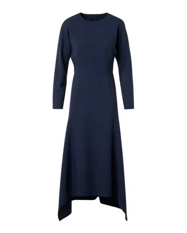 Fit-and-Flare Handkerchief Dress