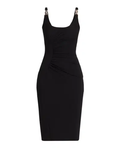 Versace Viscose-Jersey Ruched Midi Dress | Thumbnail 1