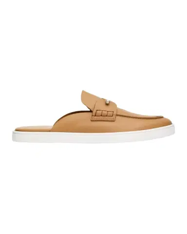 Christian Louboutin Men's Chanme Leather Slides | Thumbnail 1 Christian Louboutin Men's Chanme Leather Slides | Thumbnail 1