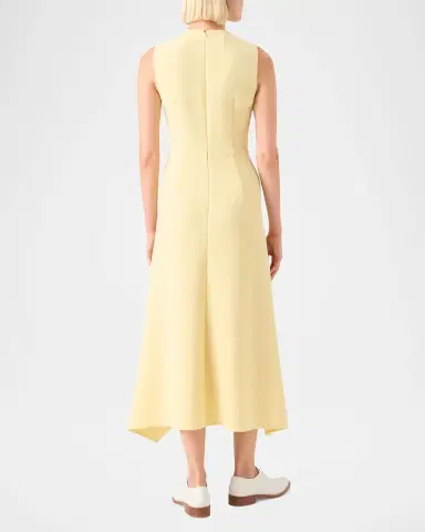 Akris Sleeveless Fit-and-Flare Midi Dress | Thumbnail 3