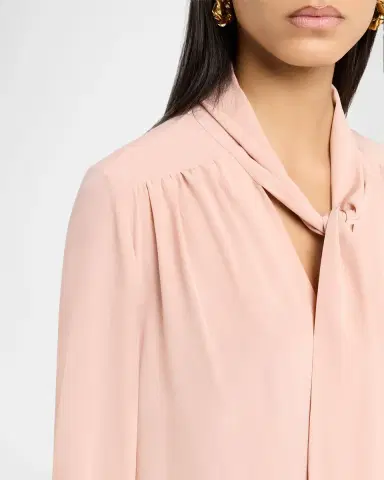 Valentino Garavani Neck Scarf Silk Crepe Shirt | Thumbnail 5 Valentino Garavani Neck Scarf Silk Crepe Shirt | Thumbnail 5