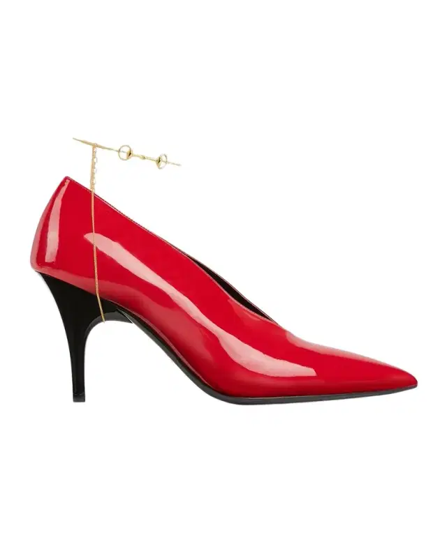 Musa Vernic Patent Leather Anklet Pumps