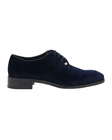Christian Louboutin Men's Chambeliss Night Strass Velvet Derby Shoes | Thumbnail 1 Christian Louboutin Men's Chambeliss Night Strass Velvet Derby Shoes | Thumbnail 1