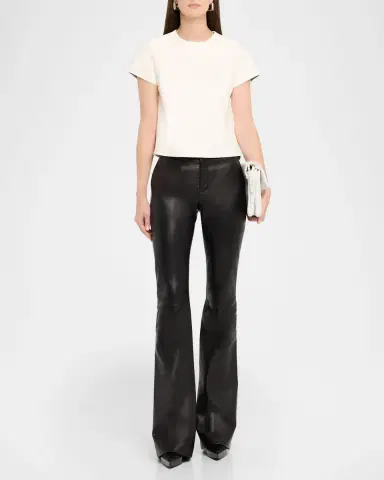 Tom Ford Leather Short-Sleeve Top | Thumbnail 2