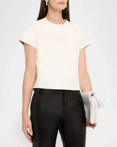 Tom Ford Leather Short-Sleeve Top | Thumbnail 4