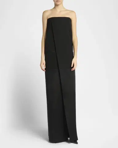 Tom Ford Strapless Column Wrap Evening Gown | Thumbnail 2 Tom Ford Strapless Column Wrap Evening Gown | Thumbnail 2