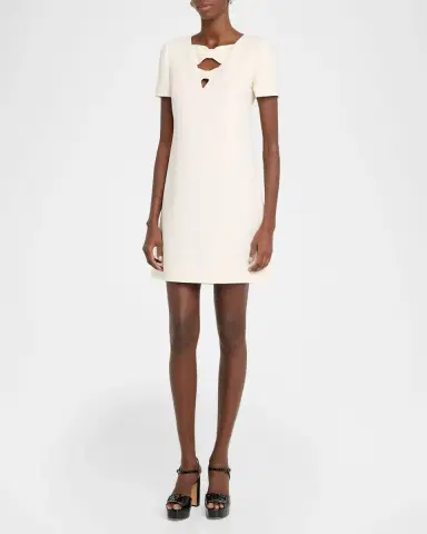 Valentino Garavani Bow Cutout Short-Sleeve Mini Dress | Thumbnail 4 Valentino Garavani Bow Cutout Short-Sleeve Mini Dress | Thumbnail 4