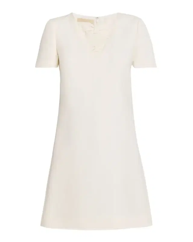 Valentino Garavani Bow Cutout Short-Sleeve Mini Dress