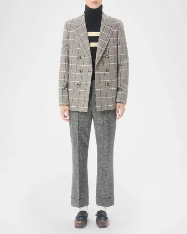Valentino Garavani Men's Wool High-Neck Stripe Turtleneck Sweater with Vlogo Embroidery | Thumbnail 2 Valentino Garavani Men's Wool High-Neck Stripe Turtleneck Sweater with Vlogo Embroidery | Thumbnail 2