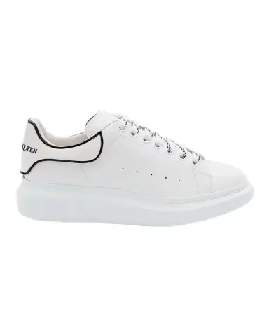 Alexander McQueen Men's Contrast-Trim Leather Oversized Sneakers | Thumbnail 1 Alexander McQueen Men's Contrast-Trim Leather Oversized Sneakers | Thumbnail 1