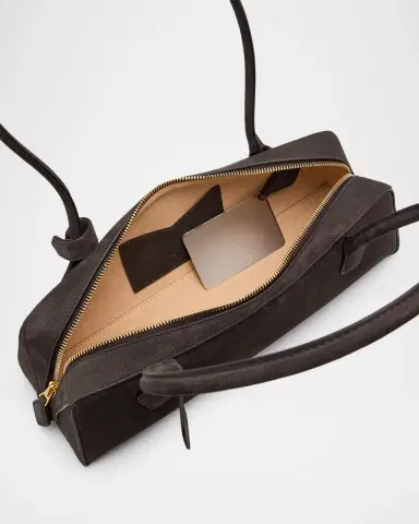 Alaïa Le Teckel Medium Suede Shoulder Bag | Thumbnail 4 Alaïa Le Teckel Medium Suede Shoulder Bag | Thumbnail 4