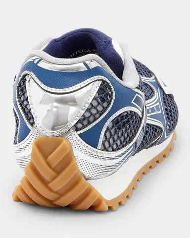 Bottega Veneta Women's Orbit Metallic Net Runner Sneakers | Thumbnail 3