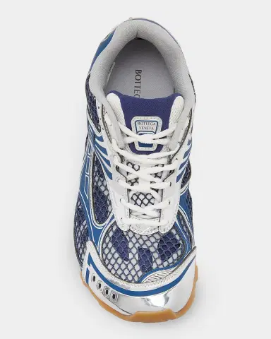 Bottega Veneta Women's Orbit Metallic Net Runner Sneakers | Thumbnail 6