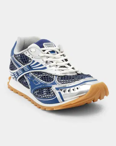 Bottega Veneta Women's Orbit Metallic Net Runner Sneakers | Thumbnail 7