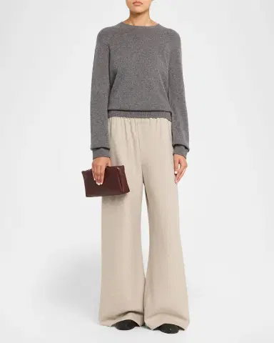 The Row Compact Clutch Bag in Nappa Leather | Thumbnail 9