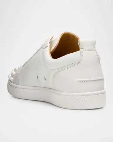 Christian Louboutin Men's Louis Junior Spikes Leather Low-Top Sneakers | Thumbnail 3 Christian Louboutin Men's Louis Junior Spikes Leather Low-Top Sneakers | Thumbnail 3