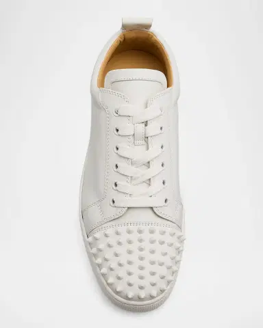 Christian Louboutin Men's Louis Junior Spikes Leather Low-Top Sneakers | Thumbnail 5 Christian Louboutin Men's Louis Junior Spikes Leather Low-Top Sneakers | Thumbnail 5