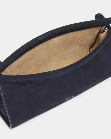 Alaïa Le Click East-West Suede Shoulder Bag | Thumbnail 4