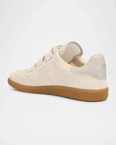 Isabel Marant Beth Mixed Leather Triple-Grip Sneakers | Thumbnail 4