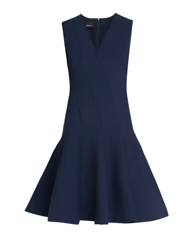 Techno Neoprene Fit-and-Flare Dress