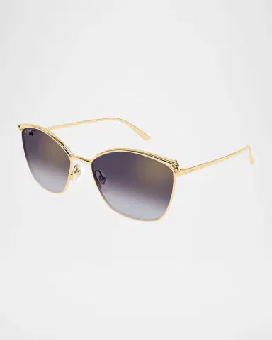 Cartier Panthère Cat-Eye Metal Sunglasses | Thumbnail 2