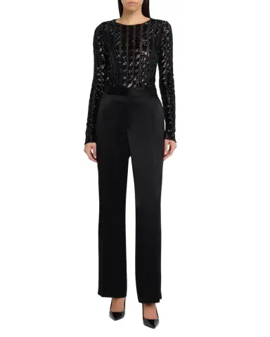 Polo Ralph Lauren Satin Relaxed Straight Pant | Thumbnail 1 Polo Ralph Lauren Satin Relaxed Straight Pant | Thumbnail 1