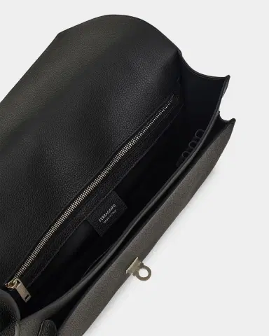 FERRAGAMO Men's Hug Leather Briefcase | Thumbnail 4