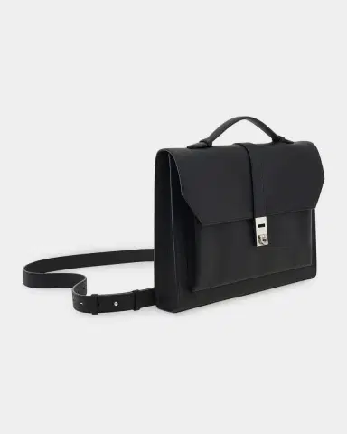 FERRAGAMO Men's Hug Leather Briefcase | Thumbnail 7