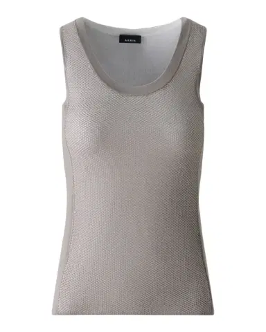 Akris Two-Tone Grid Knit Tank Top | Thumbnail 1