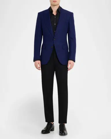 Tom Ford Men's Houndstooth Single-Breasted Sport Coat | Thumbnail 2