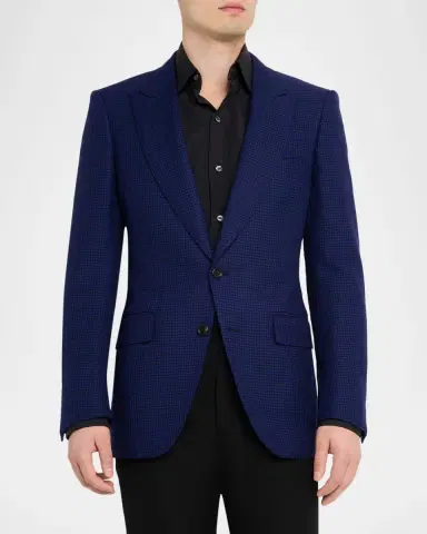 Tom Ford Men's Houndstooth Single-Breasted Sport Coat | Thumbnail 4