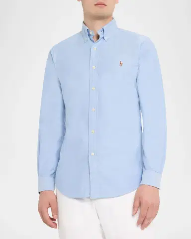 Polo Ralph Lauren Men's Classic-Fit Oxford Button-Down Shirt | Thumbnail 4 Polo Ralph Lauren Men's Classic-Fit Oxford Button-Down Shirt | Thumbnail 4